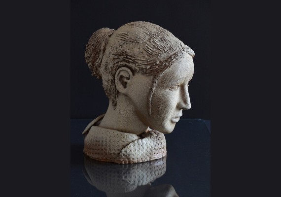 Eerste en enige oefening om met klei een hoofd na te maken